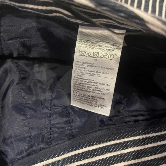 Banana republic Sloan Blue and White Striped Pants 6 - Picture 8 of 9